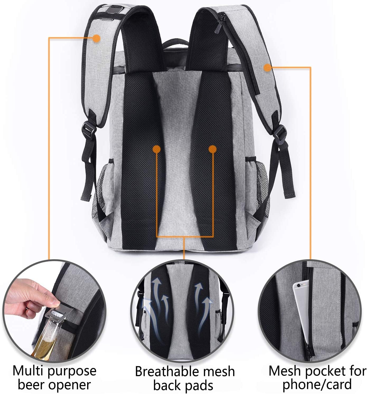 Chill Out Backpack: Your Portable Party Palace for 30 Cold Ones, Hikes, and Sneaky Office Lunches!